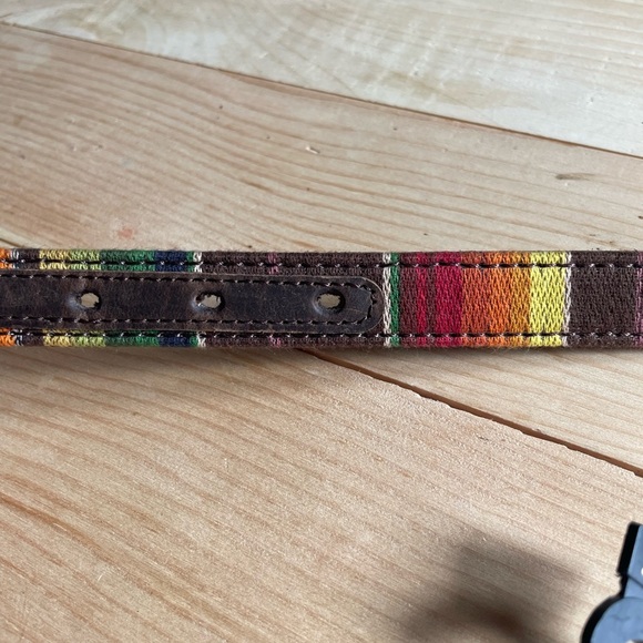 Ariat Western Girls Belt Kids Serape Oval Silver Conchos Multi Colored A1306997 - Picture 8 of 10